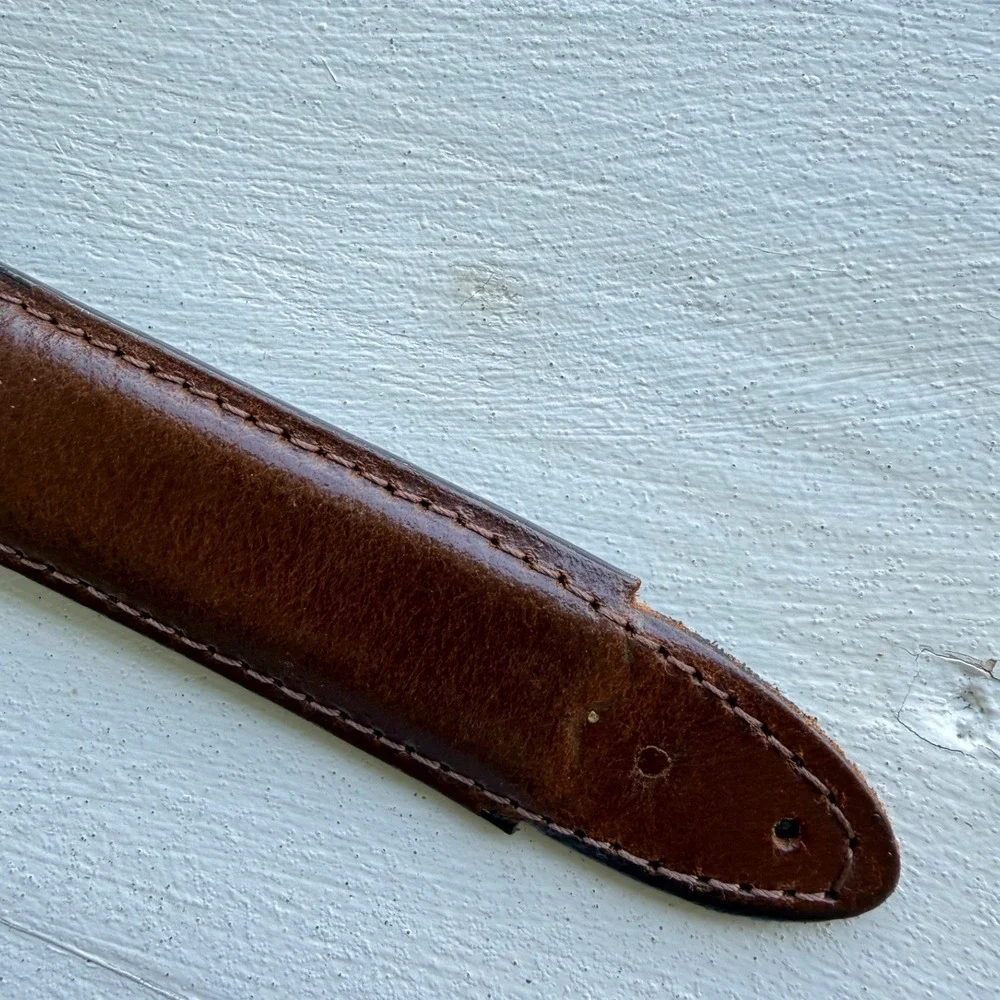 Nocona Belt Co Mens Brown Leather Western Belt Size 38 N2417202